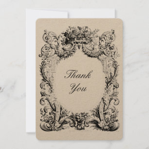 Baroque Rococo Hartelijk dank voor Sjabloon credit