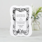 Baroque Rococo Lijst met hart Kaart (Staand voorkant)