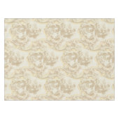 Baroque Rococo Louis XV Pattern Tafelkleed (Voorkant (Horizontaal))