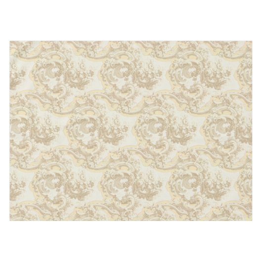   Baroque Rococo Louis XV Pattern Tafelkleed (Voorkant (Horizontaal))