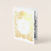 Baroque Rococo Wedding Invitation Sjabloon (Voorkant)