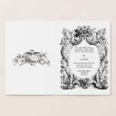 Baroque Rococo Wedding Invitation Sjabloon (Binnen)