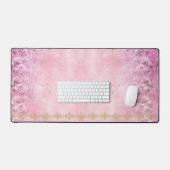 baroque, Rose, Damas, Grunge - Mat de bureau (Clavier et souris)
