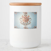 Baroque Rose  Voedselcontainer Etiket (Voorkant)