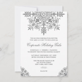 Baroque Silver Glitter Search Party Kaart