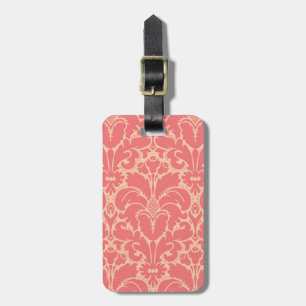 Baroque stijl demask achtergrond bagagelabel