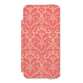 Baroque stijl demask achtergrond incipio iPhone portemonnee hoesje (Voorkant Agenda)