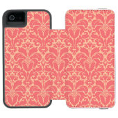 Baroque stijl demask achtergrond incipio iPhone portemonnee hoesje (Agenda Open)