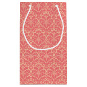 Baroque stijl demask achtergrond klein cadeauzakje (Achterkant)