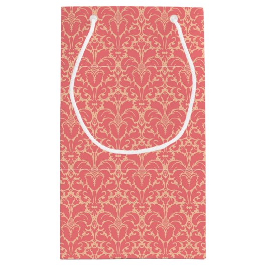 Baroque stijl demask achtergrond klein cadeauzakje (Achterkant)