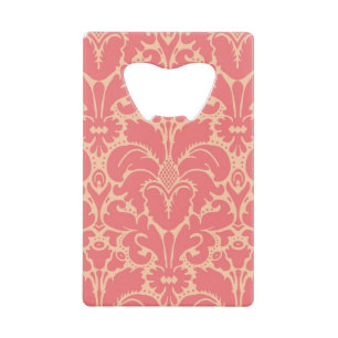 Baroque stijl demask achtergrond kredietkaart flessenopener