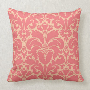 Baroque stijl demask achtergrond kussen