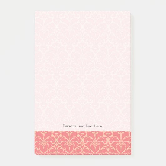 Baroque stijl demask achtergrond post-it® notes (Voorkant)
