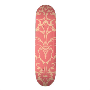Baroque stijl demask achtergrond skateboard