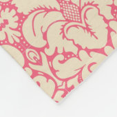 Baroque stijl demask background 2 fleece deken (Hoek)