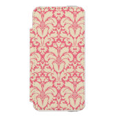 Baroque stijl demask background 2 incipio iPhone portemonnee hoesje (Voorkant Agenda)