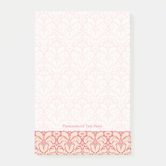 Baroque stijl demask background 2 post-it® notes (Voorkant)