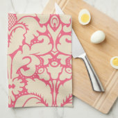 Baroque stijl demask background 2 theedoek (Quarter Fold)