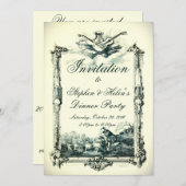 Baroque  uitnodiging (Voorkant / Achterkant)