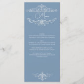 Baroque Vintage Damask Wedding Menu (Voorkant)