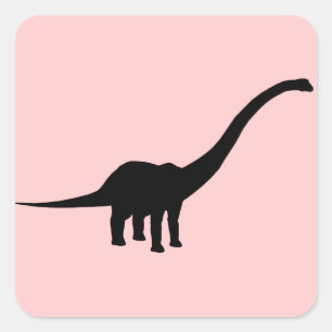 Barosaurus Dino Dinosaur Vierkante Sticker