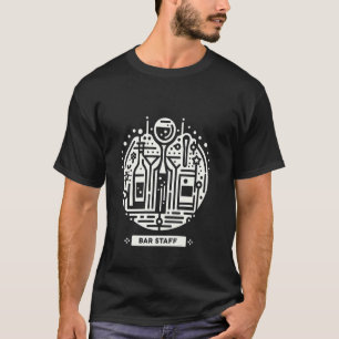 Barpersoneel Bartender Werknemer Service ------ T-shirt