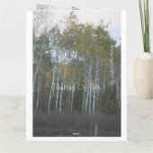 Barque de bouleau Penser à votre carte (Dos)