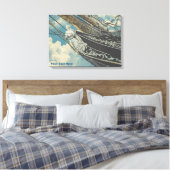 Barque Elissa Figurhead Canvas Afdruk (Insitu (Slaapkamer))
