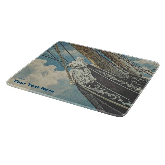 Barque Elissa Figurhead Snijplank (Hoek)