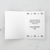 Barques de chien et bois Carte Saint-Valentin (Intérieur)