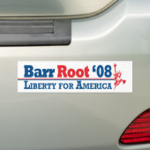 Barr-Root-Bumpersticker Bumpersticker (Op auto)