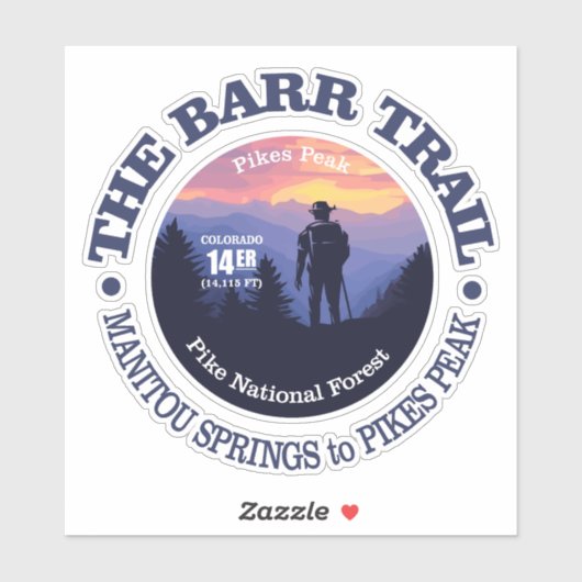 Barr Trail (rd2) Sticker (Vel)