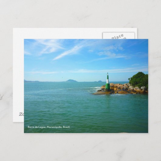 Barra da Lagoa, Carte postale du Brésil (Devant / Derrière)