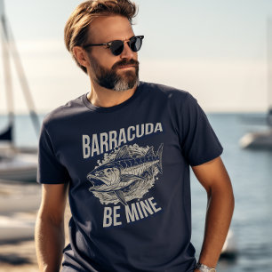 Barracuda Be Mine Grappig Deep Zee Gevist T-shirt