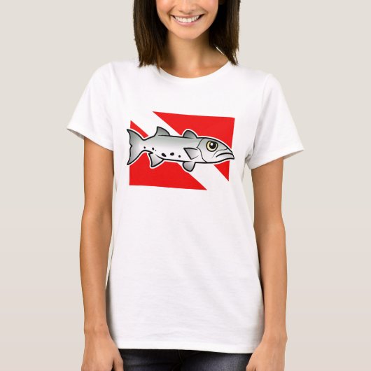 Barracuda Dive Flag T-shirt (Voorkant)