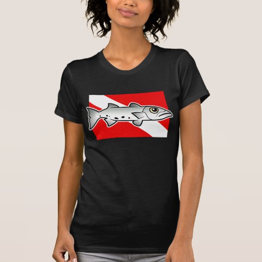 Barracuda Dive Flag T-shirt (Voorkant)