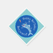 Barracuda hongende cartoon servet (Hoek)