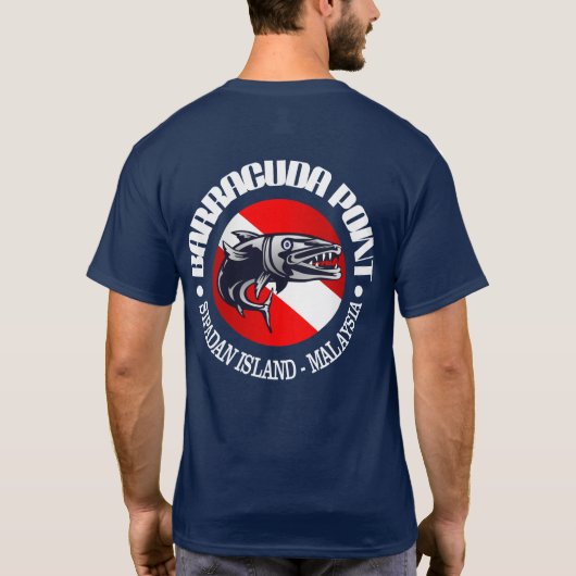 Barracuda Point (eiland Sipadan) T-shirt (Achterkant)
