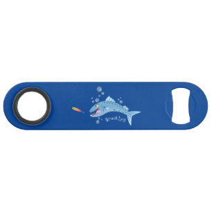 Barracuda poisson affamé de la pêche dessin animé