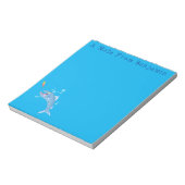 Barracuda vissen hongerig vissen cartoon illustrat notitieblok (Gedraaid)