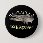 Barracuda Whisperer Dark gekleurd Ronde Button 7,6 Cm (Voorkant)