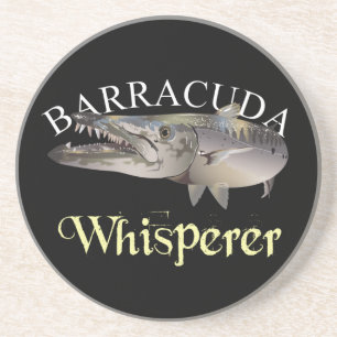 Barracuda Whisperer Dark gekleurd Zandsteen Onderzetter