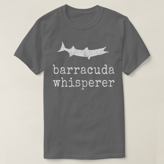 Barracuda Whisperer Funny Barracuda Vissen129 T-shirt (Design voorkant)
