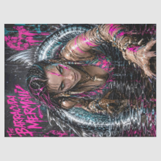 Barracuda Zeemeermin Gotische Decoupage Tissuepapi Tissuepapier
