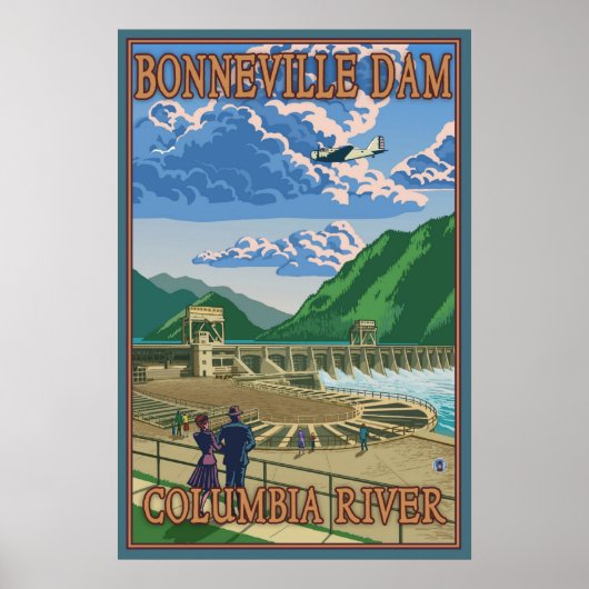 Barrage de Bonneville - Columbia River OU affiche  (Devant)