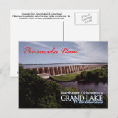 Barrage de Pensacola...Grand Lac OK carte postale (Devant / Derrière)