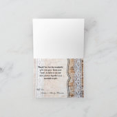 Barrage en dentelle de grange à Carte de remerciem (Intérieur)