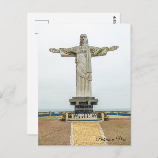 Barranca, Perú, Christo Redentor Briefkaart (Voorkant / Achterkant)