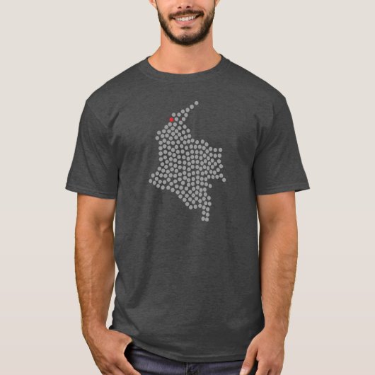 Barranquilla Colombia Red Dot T-shirt (Voorkant)