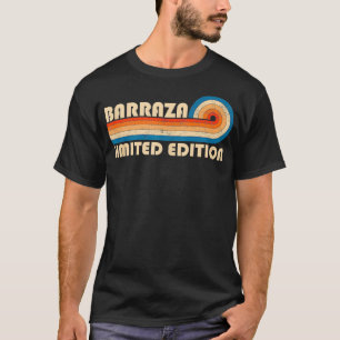 BARRAZA Achternaam Retro Vintage 80s 90s Verjaarda T-shirt